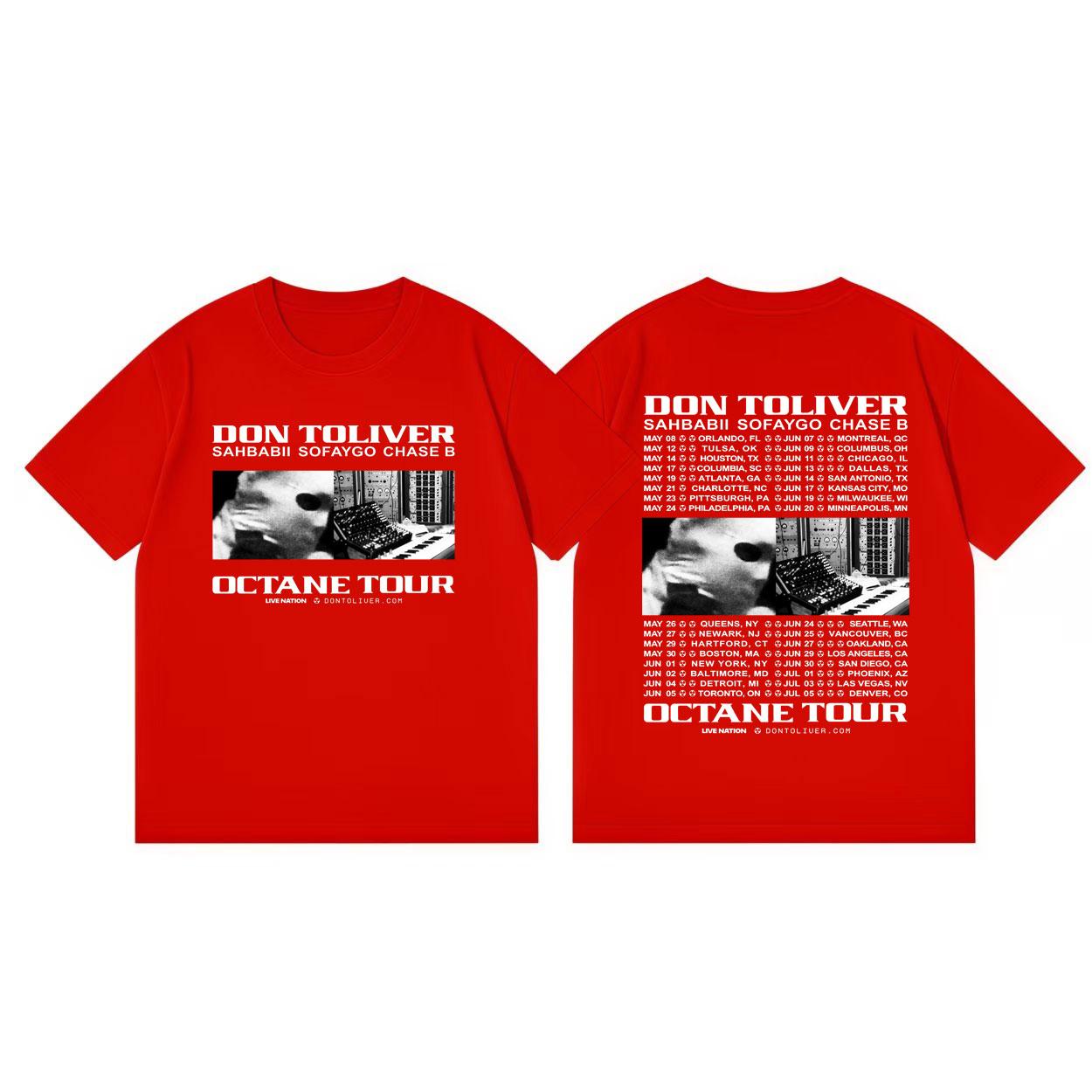 

Rapper Don Toliver Octane Tour 2026 Tshirt Men Women Clothing Harajuku Hip Hop Tshirts Fashion Vintage Short Sleeve T Shirts S