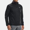 Under Armour Logo Print Zip-Up Hooded Long-Sleeve Jacket Men Jacket Black 1321439-002