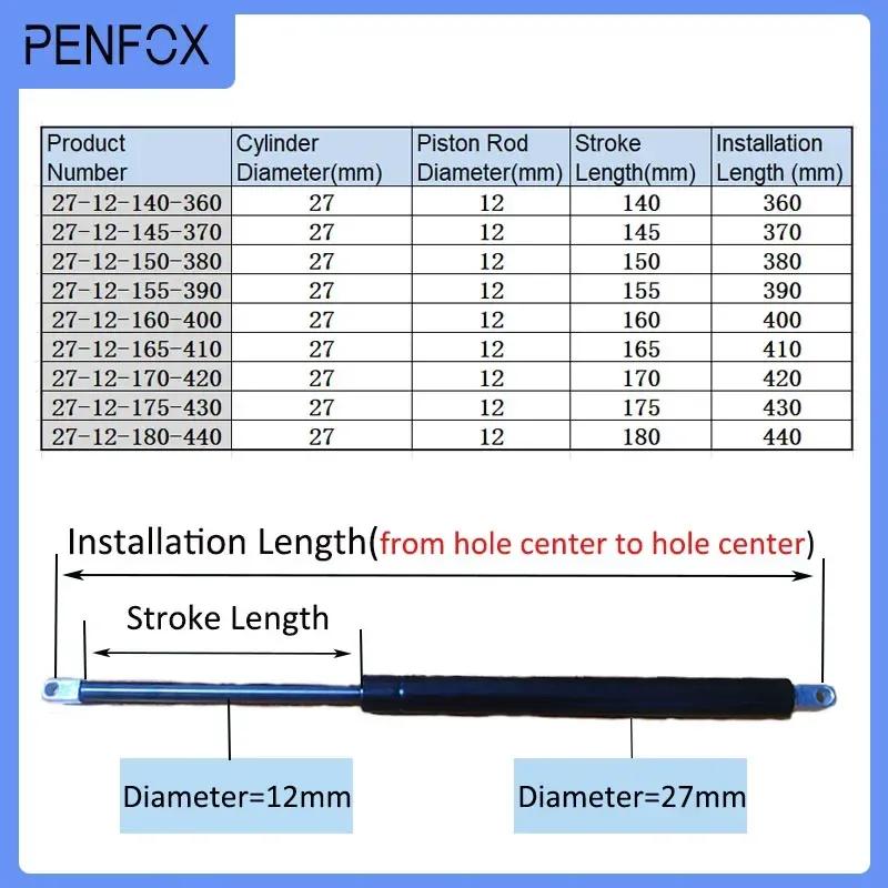 1 PC 360mm-440mm 130kgs/1300N Machine Gas Spring Shock Absorber Universal Strut Bars Hydraulic Lift Gas Strut Bar RV Bed Car
