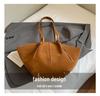 Vintage Wildleder-Tragetasche: Damen Schultertasche mit großem Fassungsvermögen für Herbst/Winter