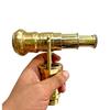 Brass Telescope Compass On Top Head Handle Wooden Walking Stick Cane Hidden Gift