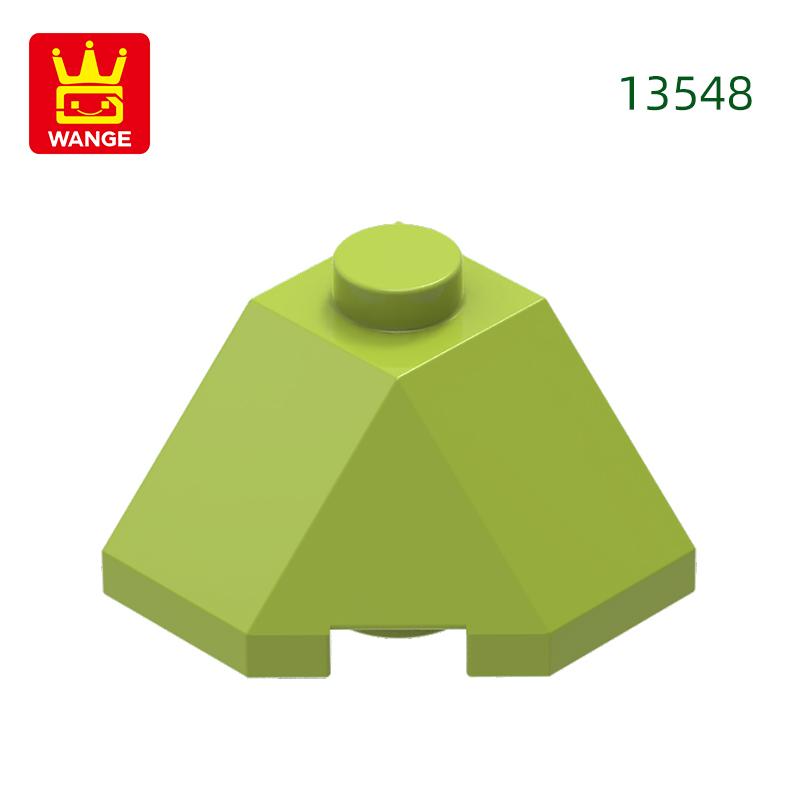 Non-Toxic 122Pcs/Lot 13548 Slope Roof Tile 2X2X1 Dots Block Moc Color Accessories Compatible With Brick Diy Children'S Toy Assembly Parts