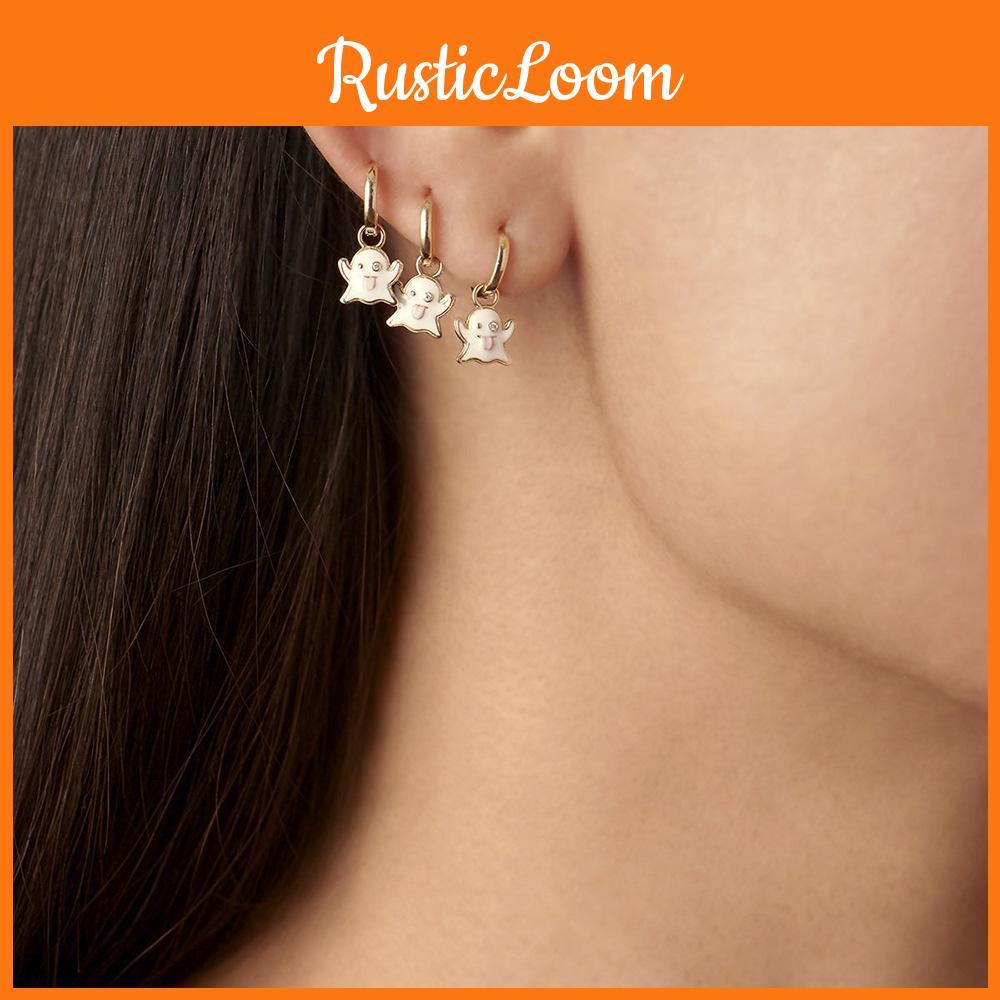 Diamond Sophisticated White Ghost Alloy Earrings Set Ideal For Special Occasions