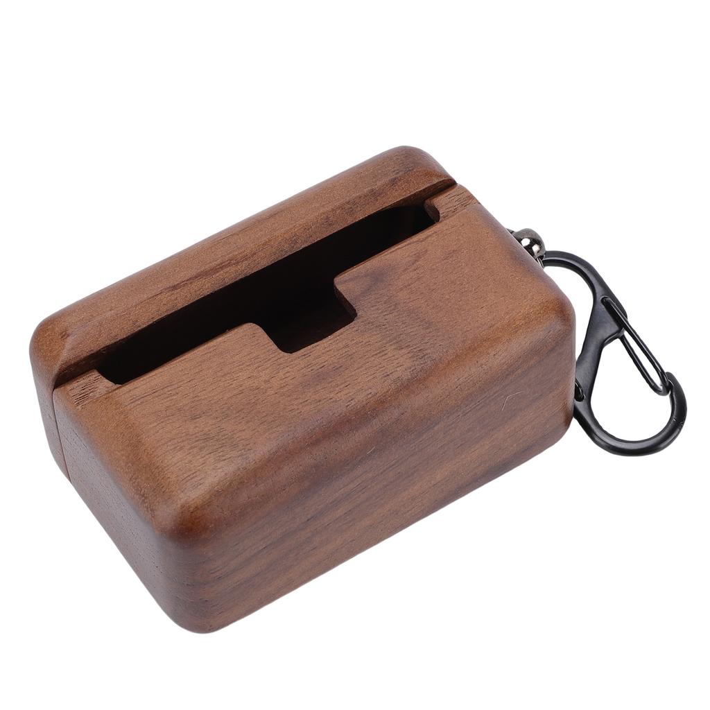 Wood Earbuds Case Fit for BYRD Earphones Walnut Wood Earbuds Protective Cover