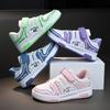 Children 2025 Campus Vintage Color Board Shoes Boys Street Tide Casual Breathable Shoes Middle Large Children Girls Sneakers