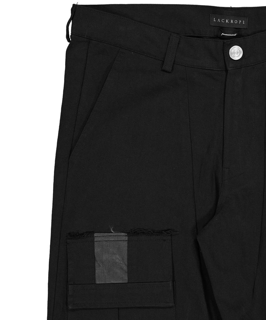 Laekeulopeu Cargo Flared Trousers - Black