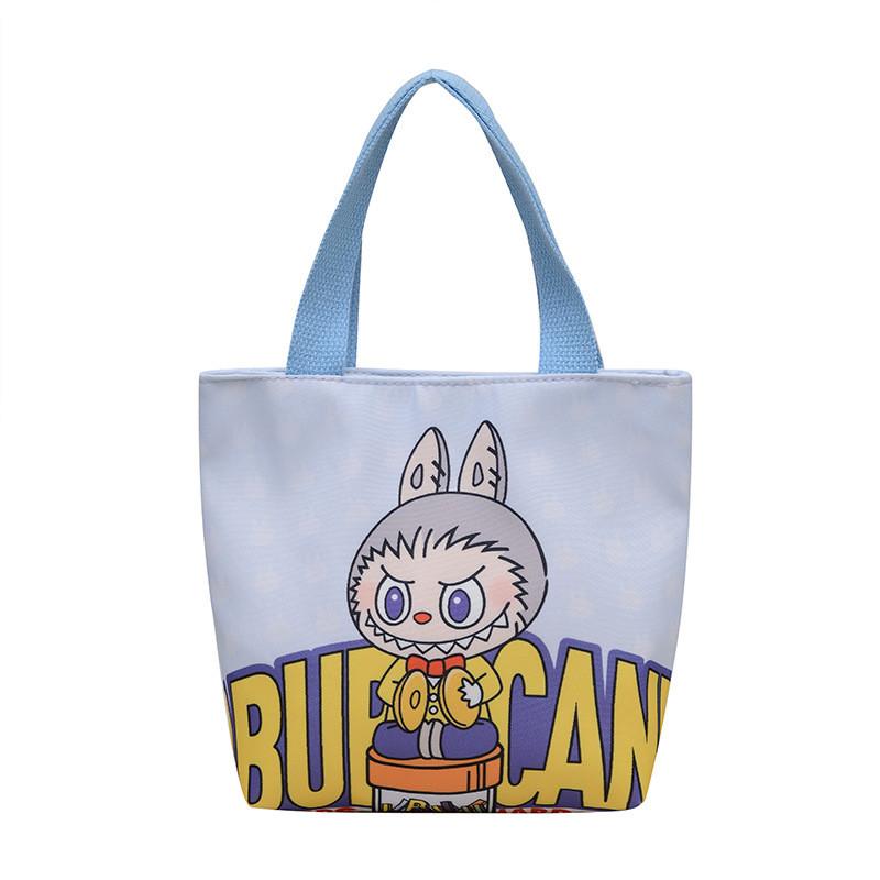 Single Room Canvas Bag Childrens Cartoon Square Bag And Handheld