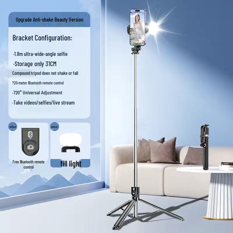 Universal Bluetooth Multifunctional Selfie Stick & Tripod for Mobile Phones