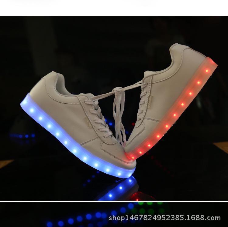 2024 Spring-Summer LED Luminous Shoes for Men & Women – USB Charging Colorful Light-Up Casuals & Coconut Couple Footwear