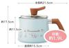 Skater Gas Rice Milk Deep Cinnamoroll and Sanrio Design Multi-Pot 1.9L Stovetop, 7-in-1 Function, Cooker, Pan, Fryer, Saucepan, ANMP2-A