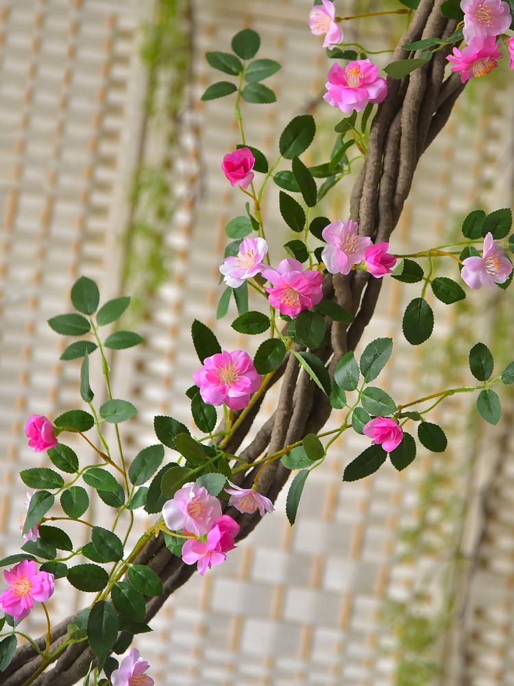 Rattan Decor Faux Vine Branches for Landscaping and Air Conditioner Duct Cover
