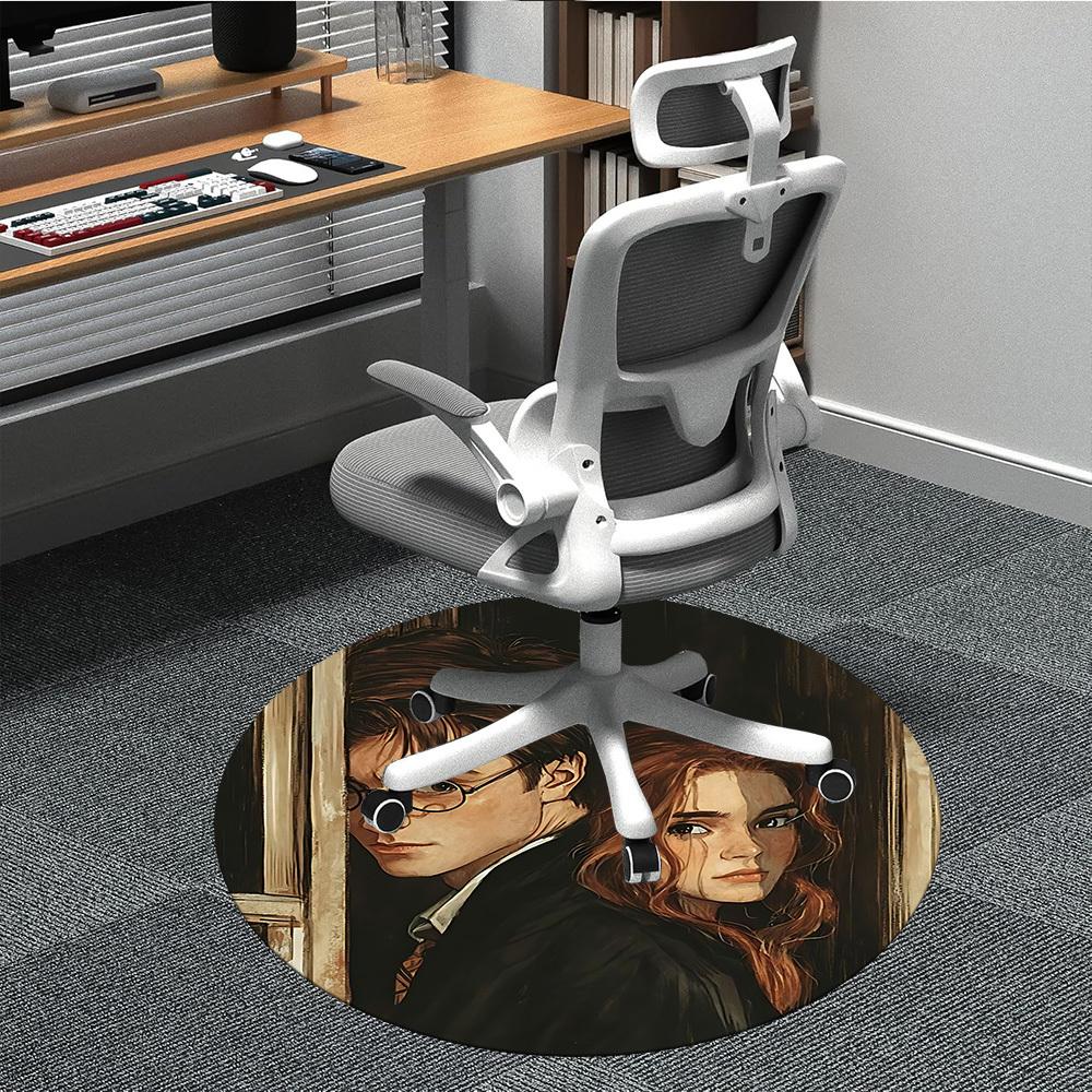 

1pc Harry Potter Office Round Area Rug, Under Office Chairs Bedroom Living Room Home Decor a1022399 80cm by 80cm