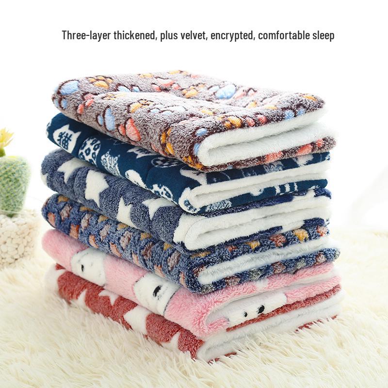 Thickened Autumn/Winter Pet Pad: Cat & Dog Blanket Nest and Sleeping Cushion Bed