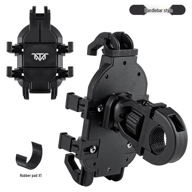 Electric Scooter & Motorcycle Rotating Phone Mount - Shock-Absorbing Eight-Claw Holder for Food Delivery Riders