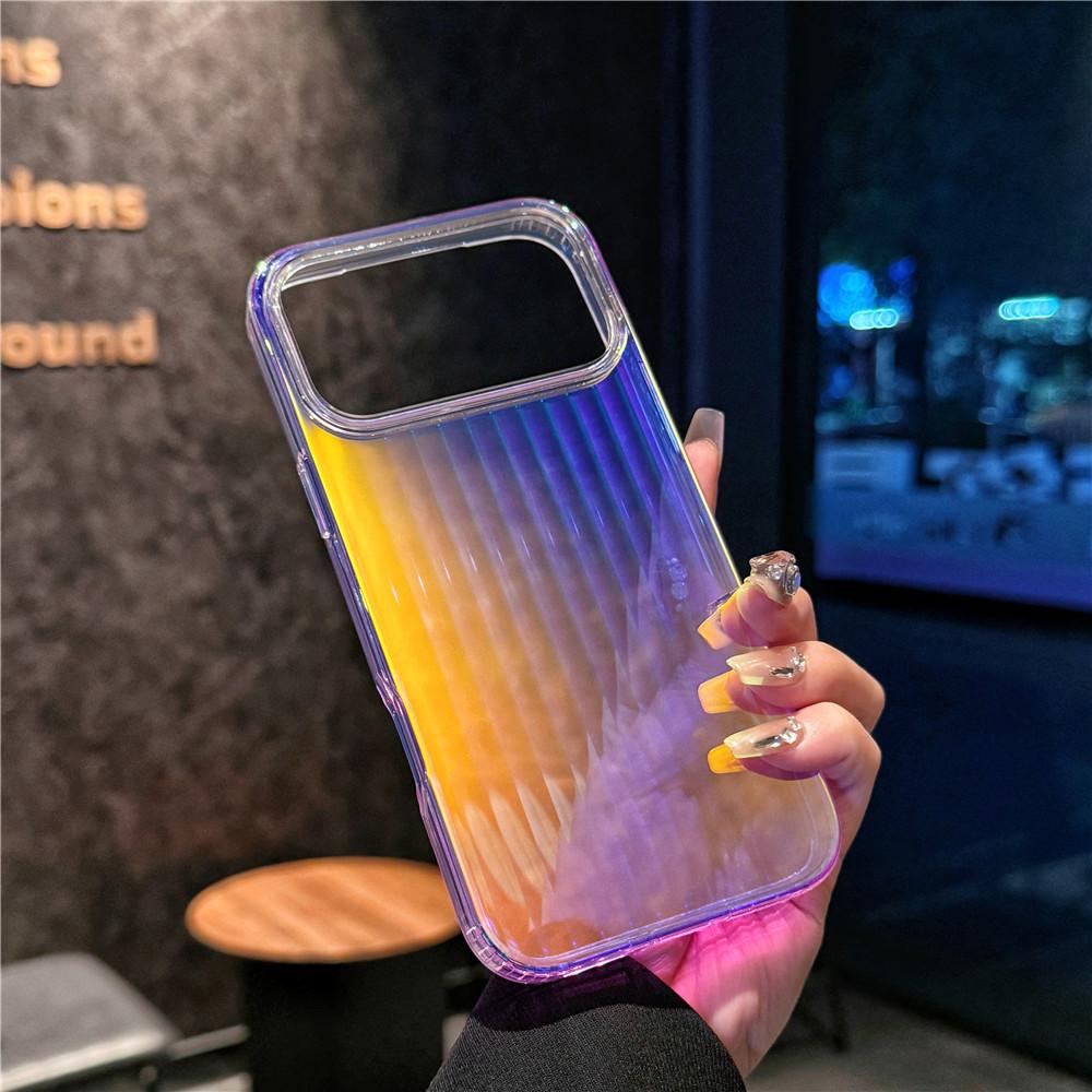 Suitable for iPhone 17 phone case, Apple 17 Promax laser gradient 17Air colorful chameleon magnetic suction case