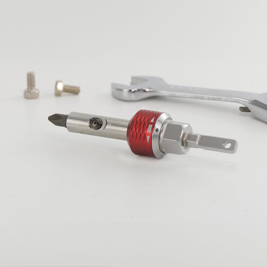 711L Inline Ratchet Driver FL | Compatible with Leatherman | 1/4" & 14mm Tools | High Torque, Heavy-Duty Professional Ratchet Driver