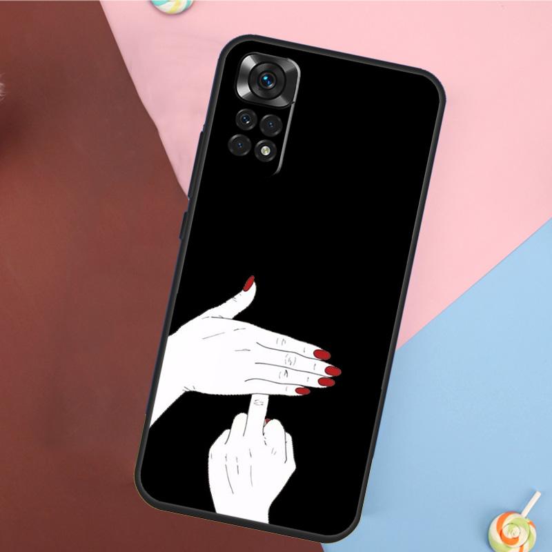 

Девичий Код Руки Смешные Сигналы Чехол Для Xiaomi Redmi Note 14 13 12 9 10 11 Pro 9S 10S 11S 12S Redmi 14C 10C 12C 13C Чехол Redmi Note 9S