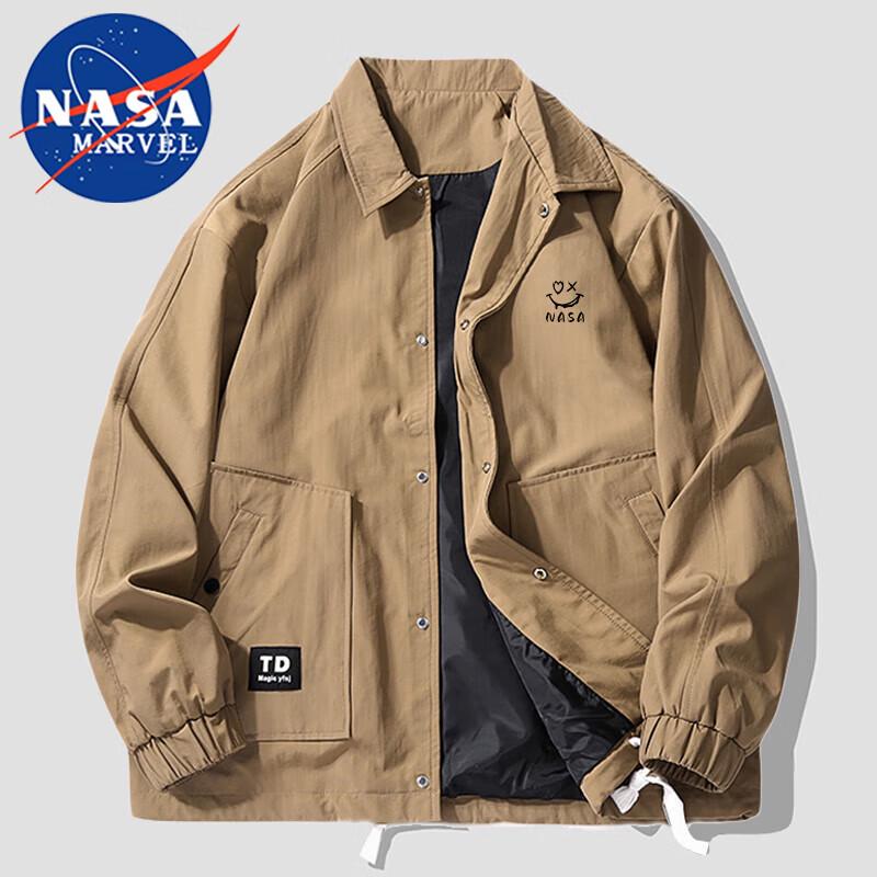 NASA MARVEL Herren Lockerer Freizeit-Reversjacke
