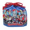 OSK Lunch Bag for Bento Boxes Ultra Heroes Drawstring Lunch Bag Made In Japan Includes a Compartment for Small Items Cool and Stylish Suitable for