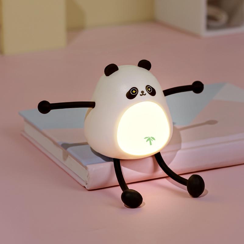Cartoon Night Light Mini DIY Table Reading Lamp Novel Animal Desktop Decorative Ornaments Lamp Bedroom Decor Gifts For Children