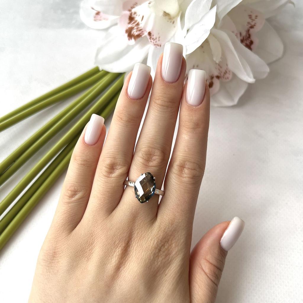 Серебряное кольцо с мистик топазом 8.358ct, вес изделия 4,31 гр (2150794)