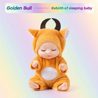 1pc Cute Sleeping Reborn Dolls, Mini Reborn Doll PVC Dolls,  Girls' and Children's Toys Reborn Baby Doll