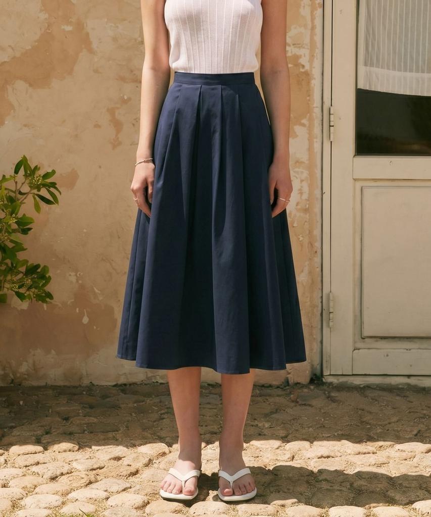 Zero Street [2 Colors] Summer A-Line Flare Skirt