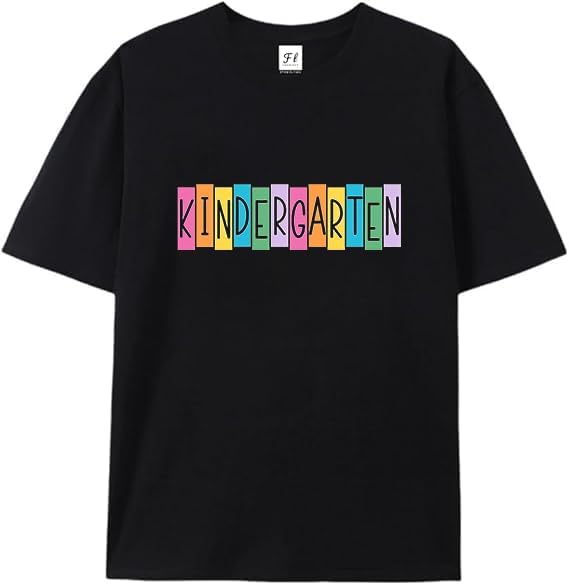 Kindergarten Teacher Shirt Hello Kindergarten Shirts Little Hearts Rainbow Tee Tops S разноцветный