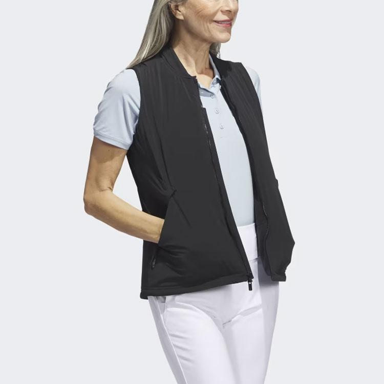 Adidas Ultimate365 Tour Frostguard Vest Solid Logo Zip Vest Women Vests Black HY7210