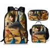 Cartoon Printing Casual Shoulder Bag Junior High School Students Large Capacity Backpacks