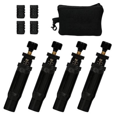 Air Down Tire Deflators Adjustable Tire Deflator 4 Pieces Auto-Stop 4x4 Spin-on Tire Inflator Tool 10-30 PSI Rapid For Truck