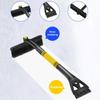 Portable electric car snow sweeper 3-in-1 winter snow scraper telescopic snow brush adjustable 64-80cm