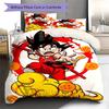 Biancheria da letto con motivo Son Goku, Set piumone Copripiumone Federa Regalo di compleanno per la casa (1 * copripiumino + 2 * federa, senza nucleo)