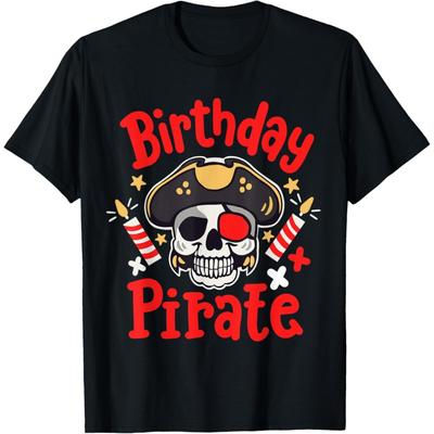 Kids Birthday Pirate Party Boys Toddlers Family Matching T-Shirt
