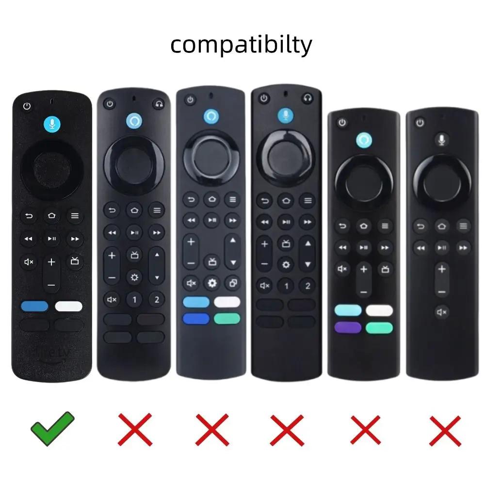 Silicone Protective Case with Lanyard Shockproof Soft Shell Remote Control Protector Cover for Amazon 2025 Fire TV Stick 4K/HD
