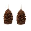LED Flickering Flameless Candle Lights, Battery-Powered, Compatible with Christmas Tree Decor