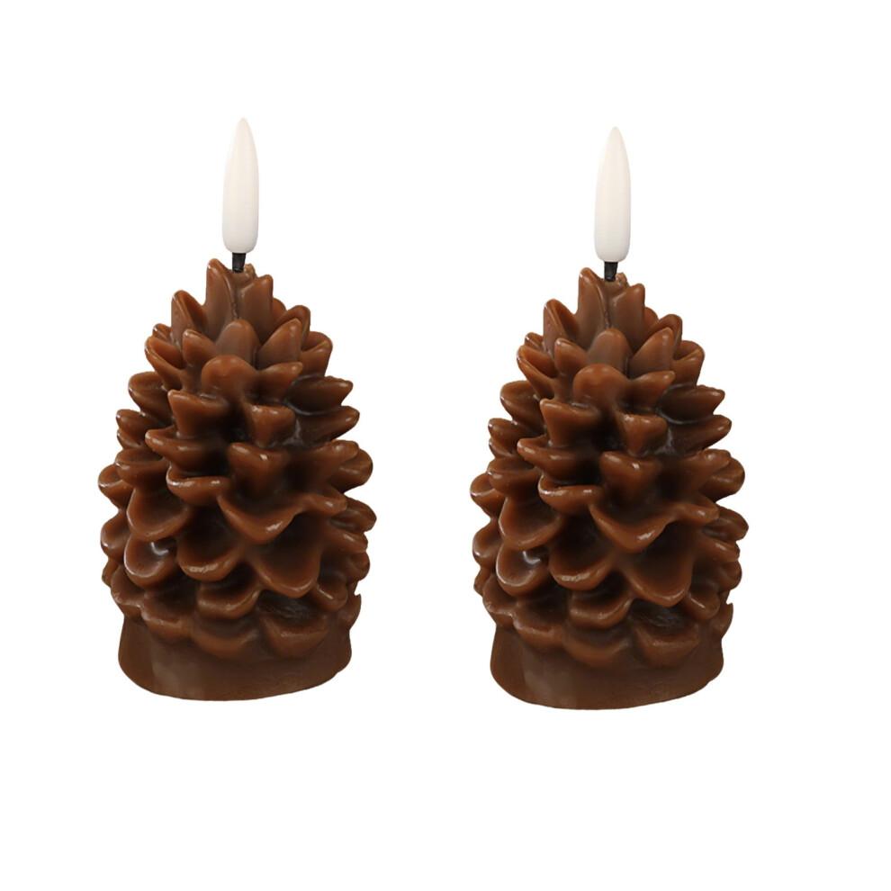 LED Flickering Flameless Candle Lights, Battery-Powered, Compatible with Christmas Tree Decor