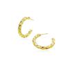S925 Sterling Silver Twisted Hoop Earrings for Women - Fashionable Retro Design with a Niche High-End Appeal