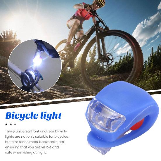 2Pcs Bike Light Lightweight Waterproof Bicycle Frog Lights Super Bright Simple Installation Night Riding Cycling Bicycle Tail Light