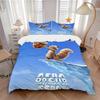 3pcs Ice Age Scrat's Acorn Adventure Bedding Set, Including 1 Quilt Cover and 2 Pillow Shams, Without Filling, Soft and Comfortable Home Bedroom Q055