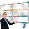 2026 Double Sided Erasable Calendar 48x32Inch Full Year to View Calendar Wall Mount Yearly Planner Dated for Home Office