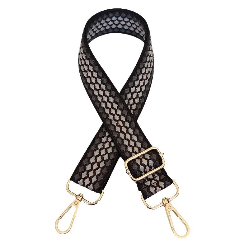 Plaid Women's Bag Webbing Simple Fashion Backpack Strap Widened and Thickened Wear-resistant Tote Bag Strap Bag Accessories