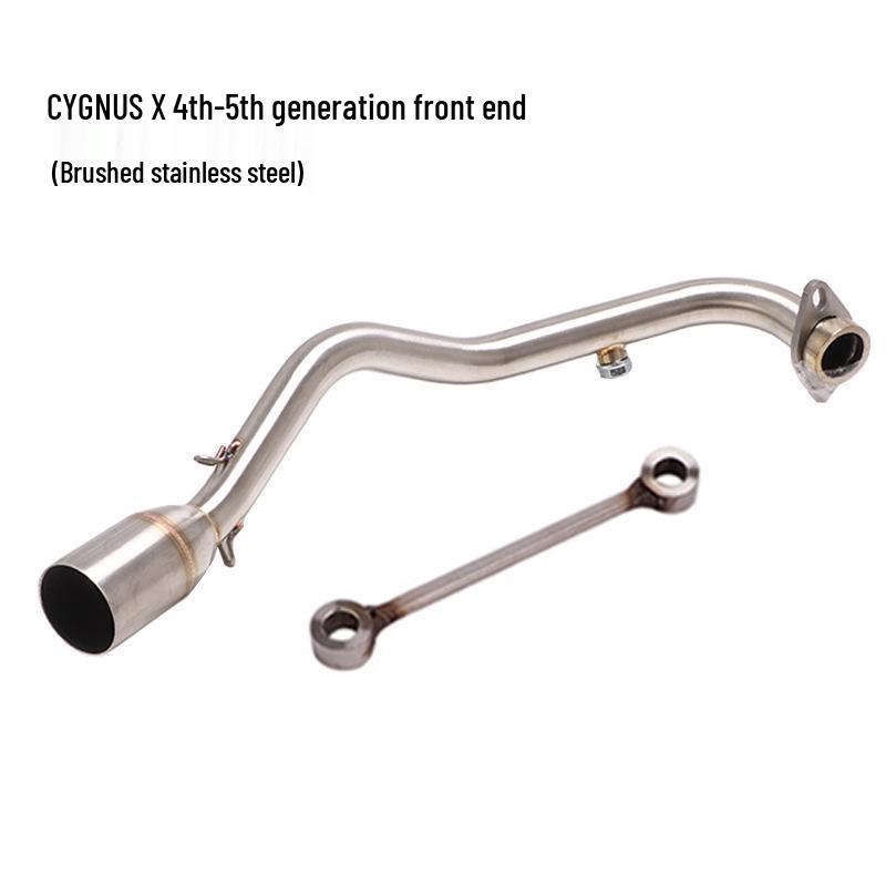 Front Titanium Alloy Exhaust Pipe for Scooter Cygnus 125, 6th Gen 123, and BWS125