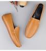 Men's Large Cowhide Leather Slip-On Driving Moccasins - Casual Spring Loafers