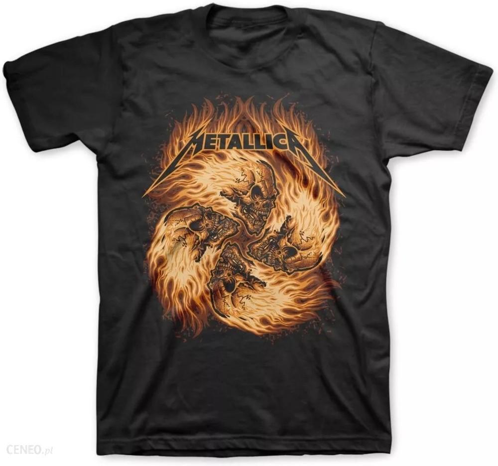 METALLICA cd SKULL CIRCLE IN FLAMES Official SHIRT SMALL New lightning justice Unisex T-Shirt L