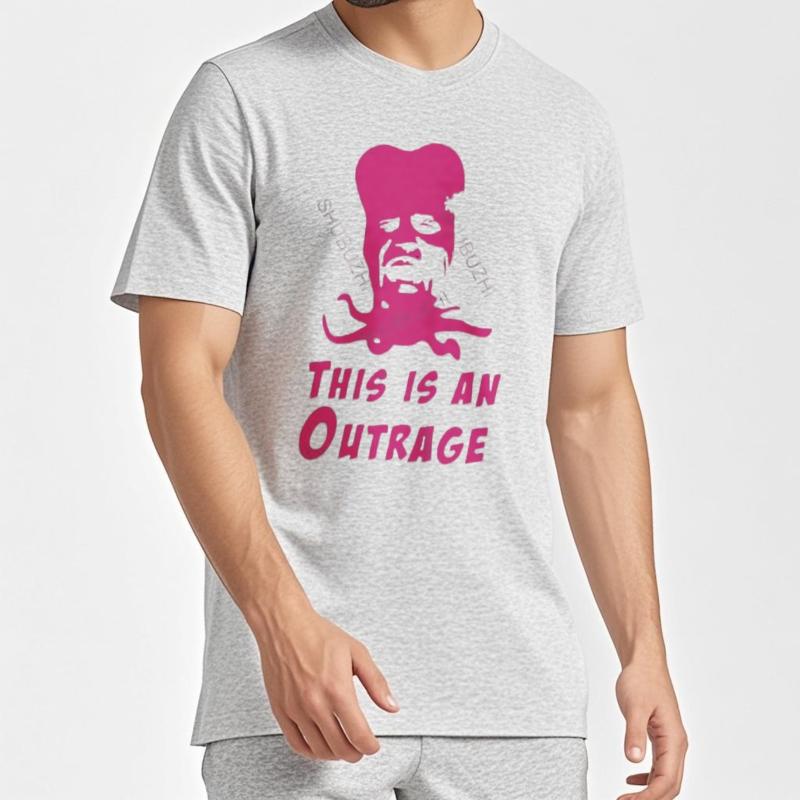 Male Shubuhzi Tshirt Loose Tops It's An Outrage Mighty Boosh Inspired T-Shirt  Cotton TONY HARRISON Unisex Casual tee-shirt