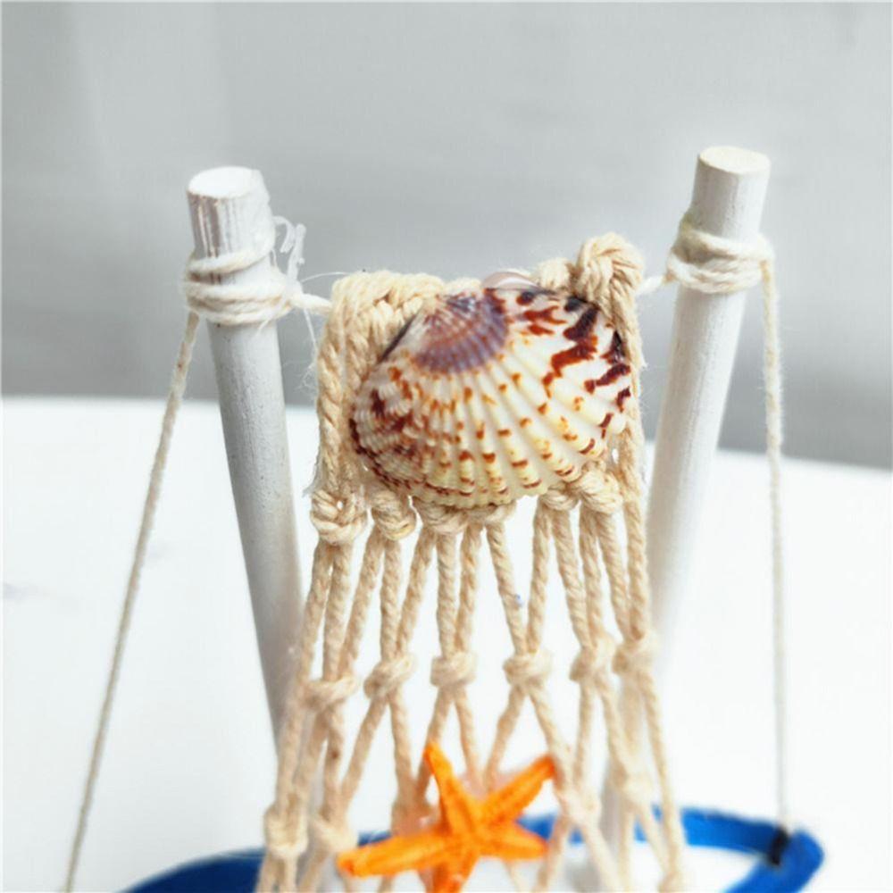 DIY Birthday Gift Sailboat Ornaments Sailing Model Micro Landscape Sailing Miniature Figurines