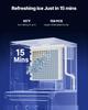 Commercial Ice Maker Machine - Head, 163 KG/Day Stainless Steel Ice Machine with Self-Cleaning, 156 PCS Ice Tray, Adjustable Thickness, Ideal for
