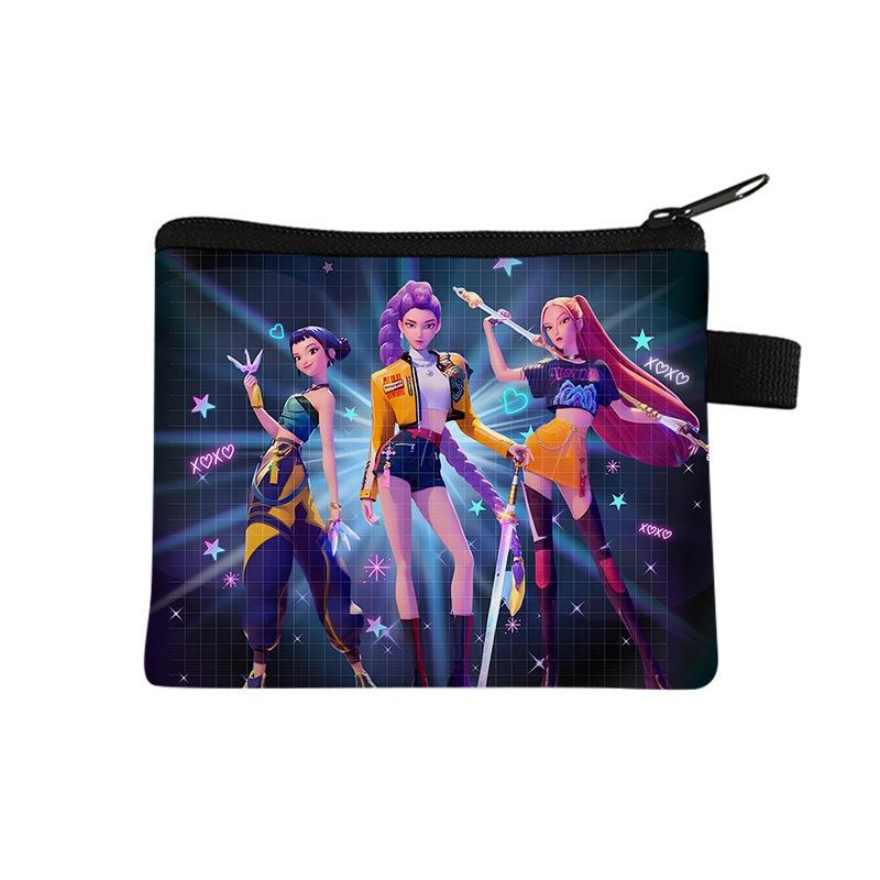 Witch Hunters Change Bag Coin Storage Bag Wallet Short Portable Key Card Bag Cartoon Bag