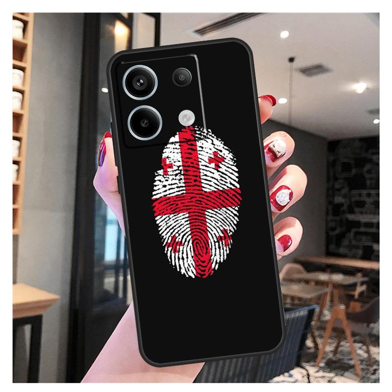 Georgia Flag Case For Xiaomi Redmi 12 13 C 9C 10C Redmi Note 13 Pro 9 10 11 12 9S 10S 11S 12S Back Cover